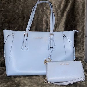 Michael Kors tote with matching wallet